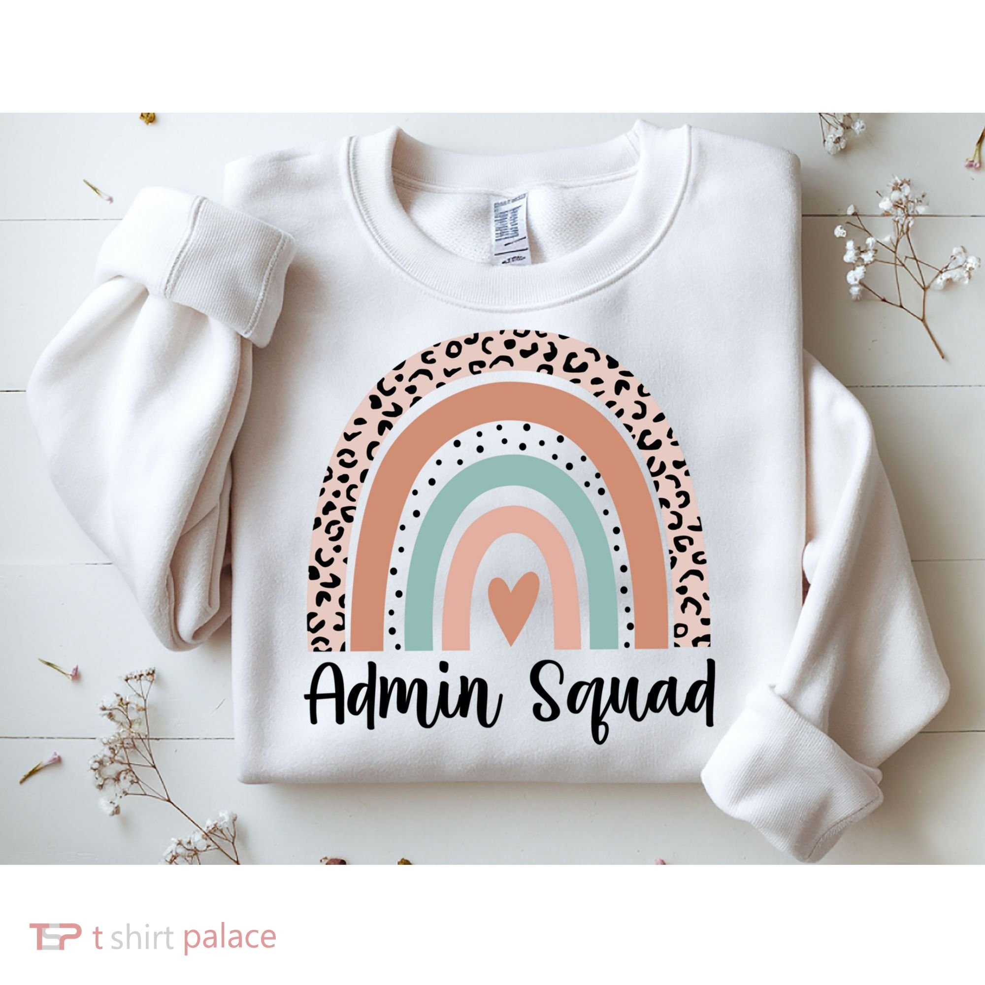 Admin Squad Rainbow Matching Admin Team Assistants Staff Gift Sweatshirt