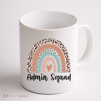 Admin Squad Rainbow Matching Admin Team Assistants Staff Gift Coffee Mug thumb 1