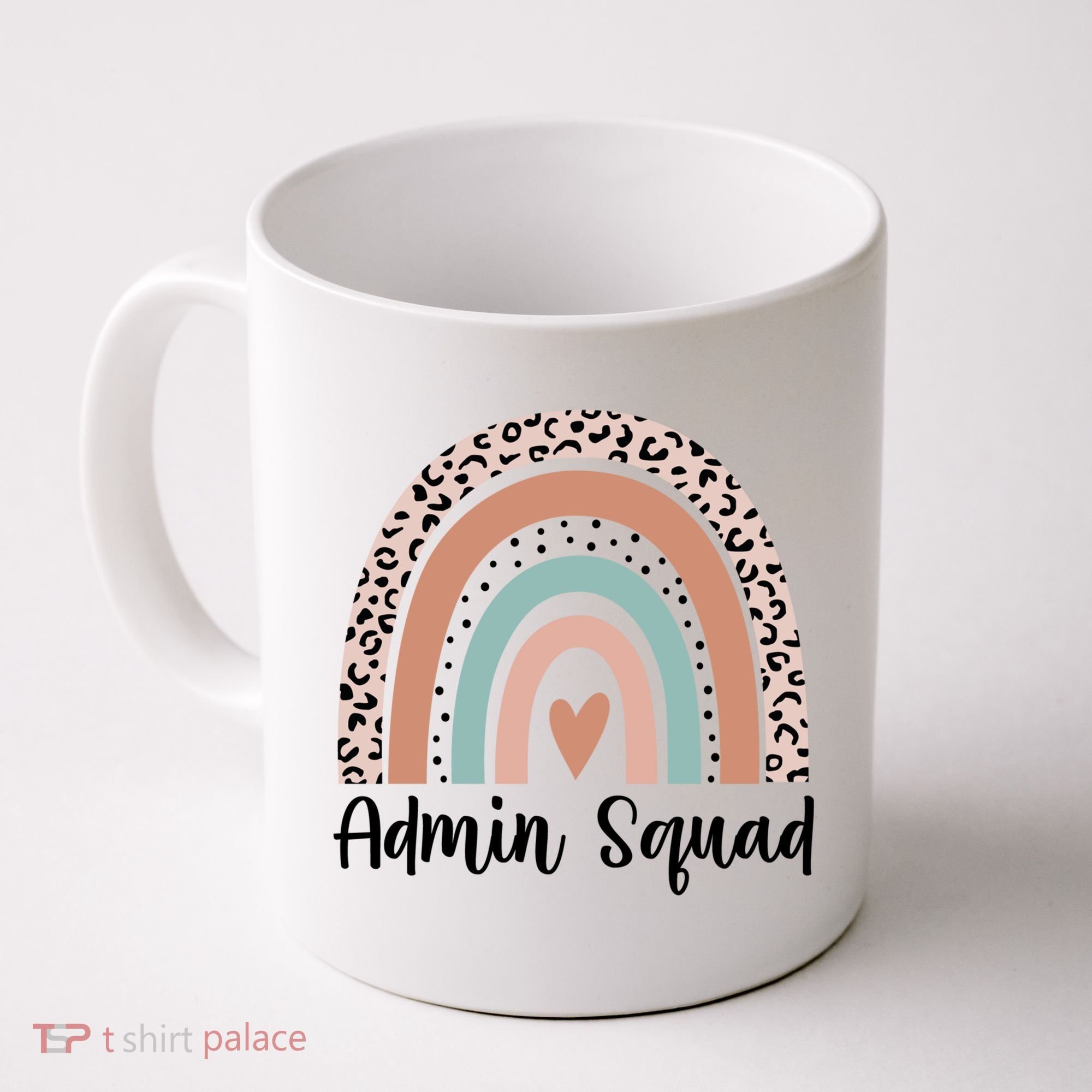 Admin Squad Rainbow Matching Admin Team Assistants Staff Gift Coffee Mug
