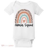 Admin Squad Rainbow Matching Admin Team Assistants Staff Gift Baby Bodysuit thumb 0