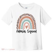 Admin Squad Rainbow Matching Admin Team Assistants Staff Gift Toddler T-Shirt thumb 0