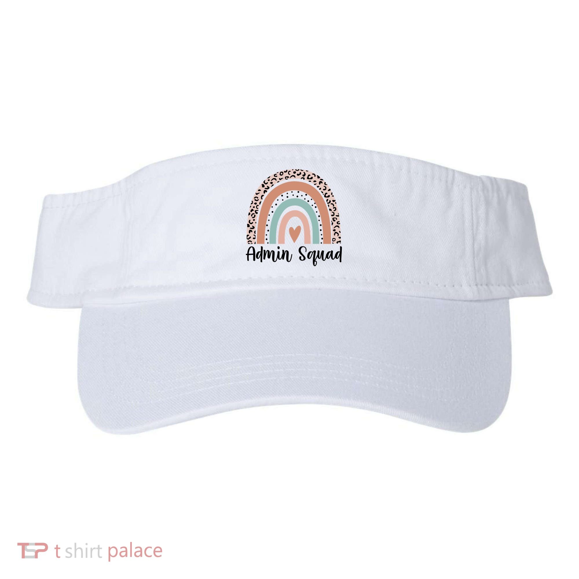 Admin Squad Rainbow Matching Admin Team Assistants Staff Gift Visor