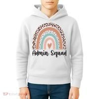 Admin Squad Rainbow Matching Admin Team Assistants Staff Gift Kids Hoodie thumb 4