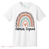 Admin Squad Rainbow Matching Admin Team Assistants Staff Gift Kids T-Shirt thumb 0