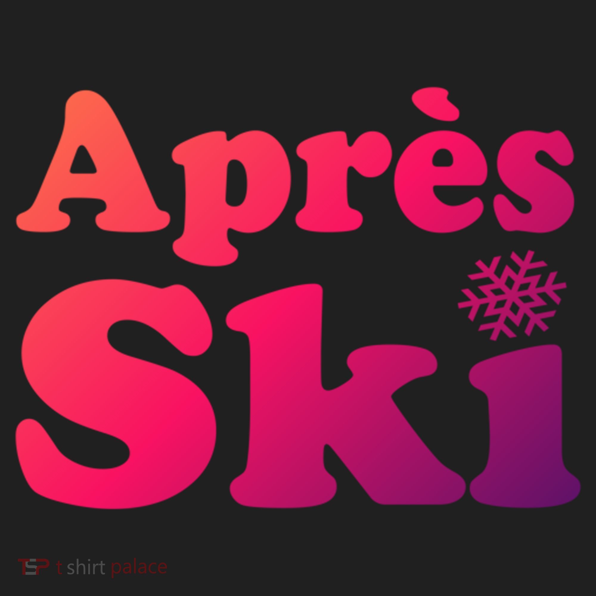 Apres Ski Retro Style Snowflake Gift Women's Sweatshirt