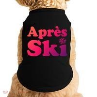 Apres Ski Retro Style Snowflake Gift Doggie Tank thumb 0
