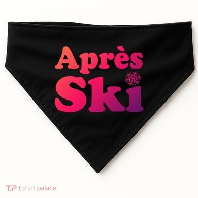 Apres Ski Retro Style Snowflake Gift USA-Made Doggie Bandana
