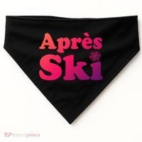 Apres Ski Retro Style Snowflake Gift USA-Made Doggie Bandana thumb 0