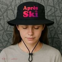 Apres Ski Retro Style Snowflake Gift Bucket Hat thumb 3