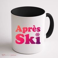 Apres Ski Retro Style Snowflake Gift Coffee Mug thumb 1