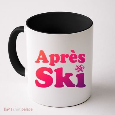 Apres Ski Retro Style Snowflake Gift Coffee Mug