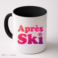 Apres Ski Retro Style Snowflake Gift Coffee Mug thumb 0