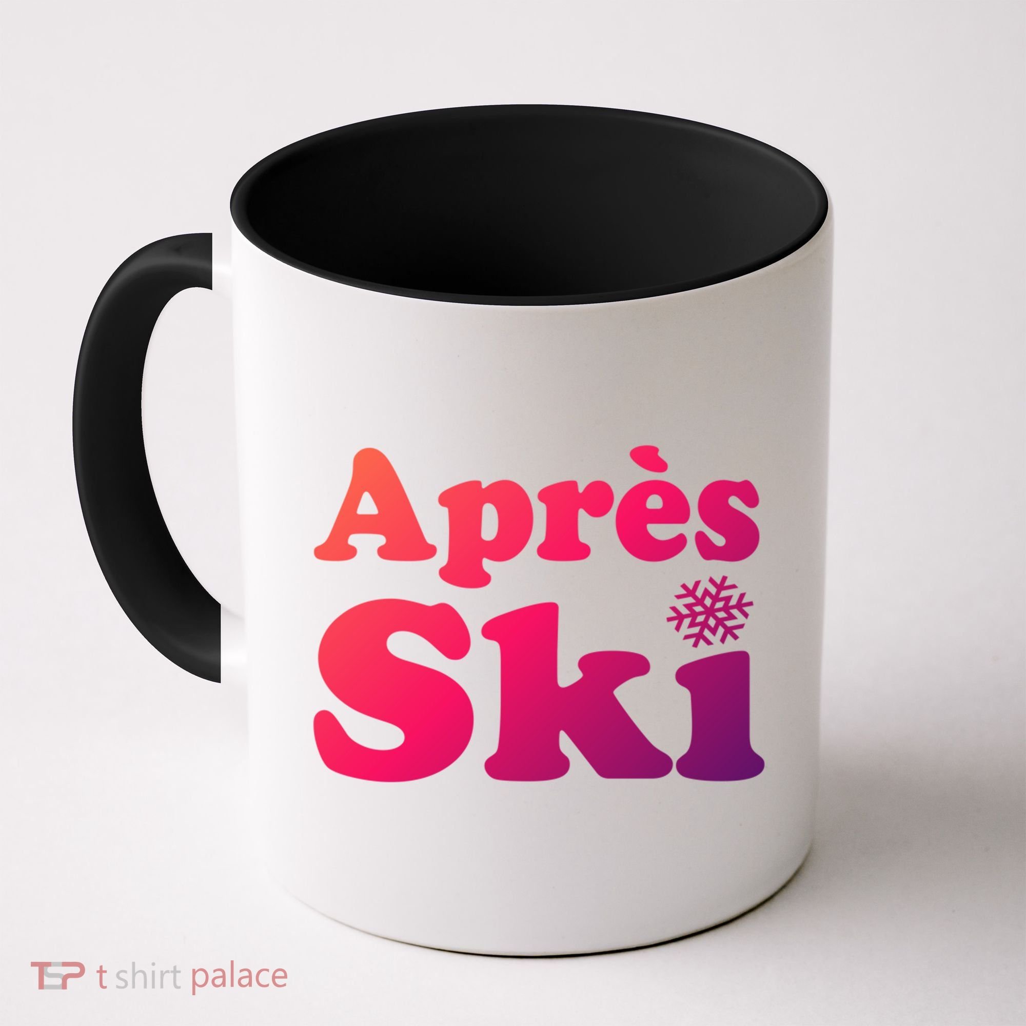 Apres Ski Retro Style Snowflake Gift Coffee Mug