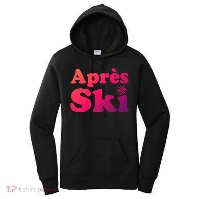 Apres Ski Retro Style Snowflake Gift Women's Hoodie