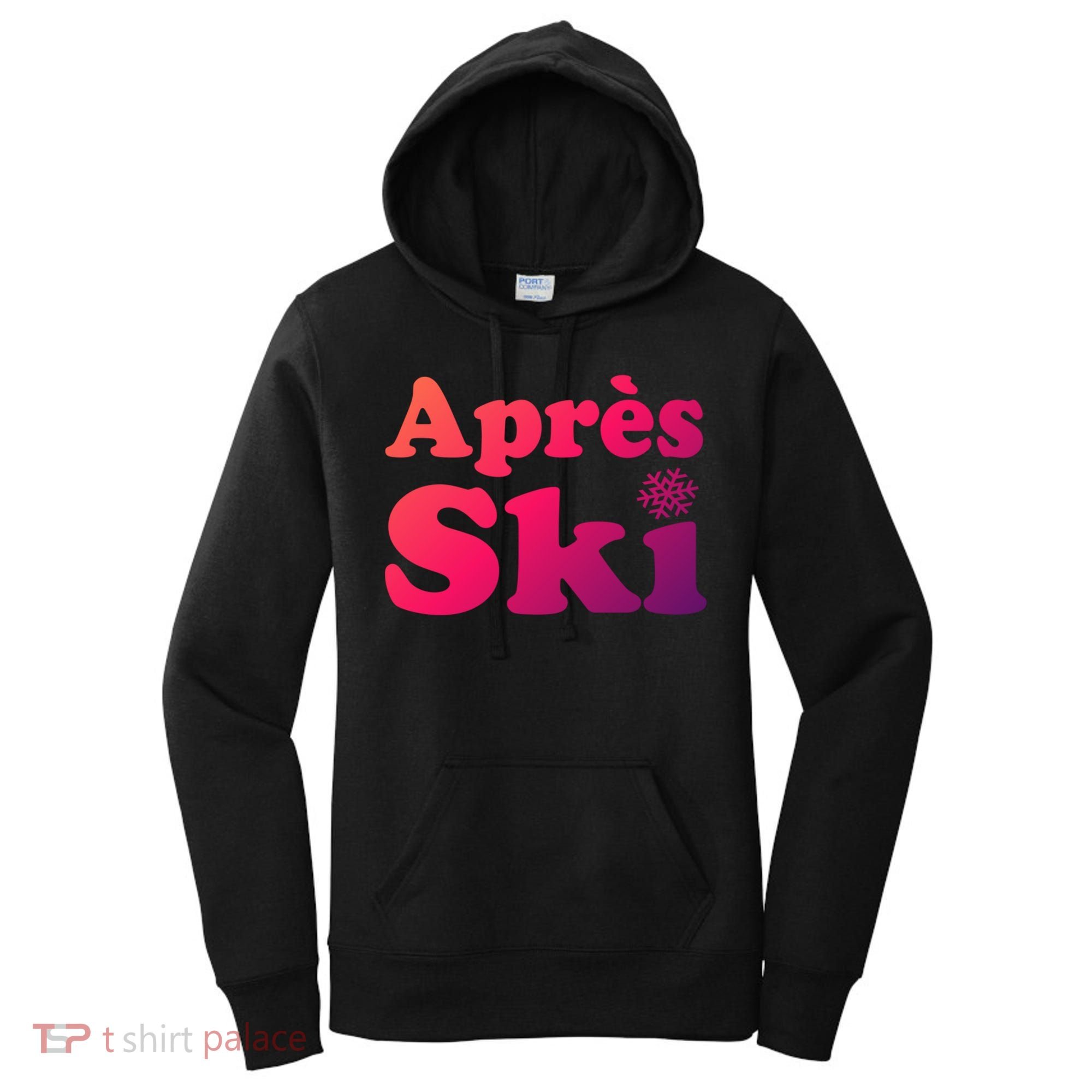 Apres Ski Retro Style Snowflake Gift Women's Hoodie