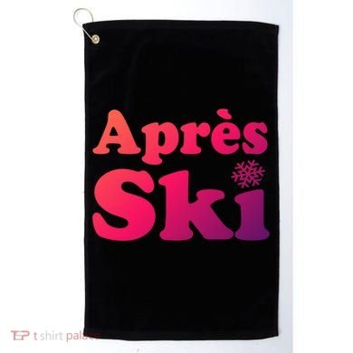 Apres Ski Retro Style Snowflake Gift Golf Towel