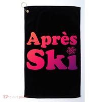 Apres Ski Retro Style Snowflake Gift Golf Towel thumb 0