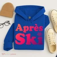 Apres Ski Retro Style Snowflake Gift Hoodie thumb 4