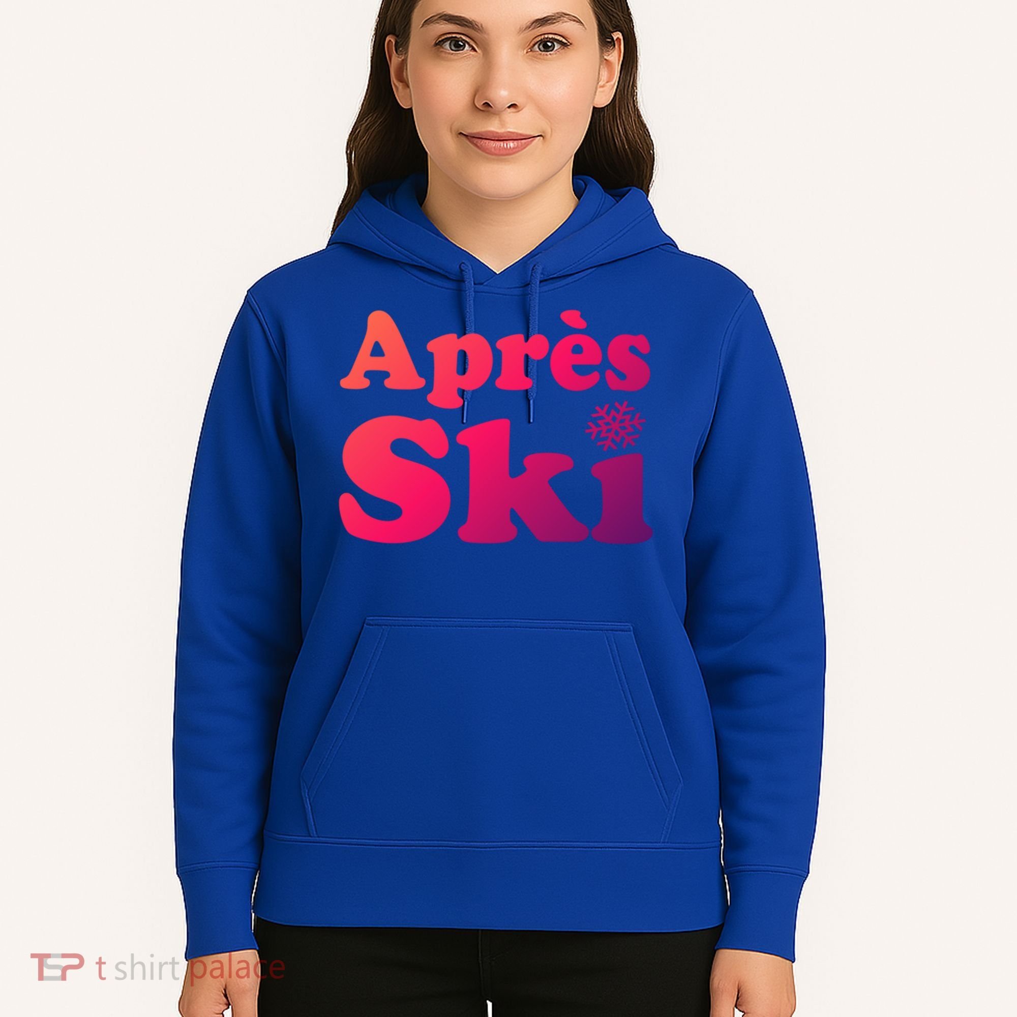Apres Ski Retro Style Snowflake Gift Hoodie
