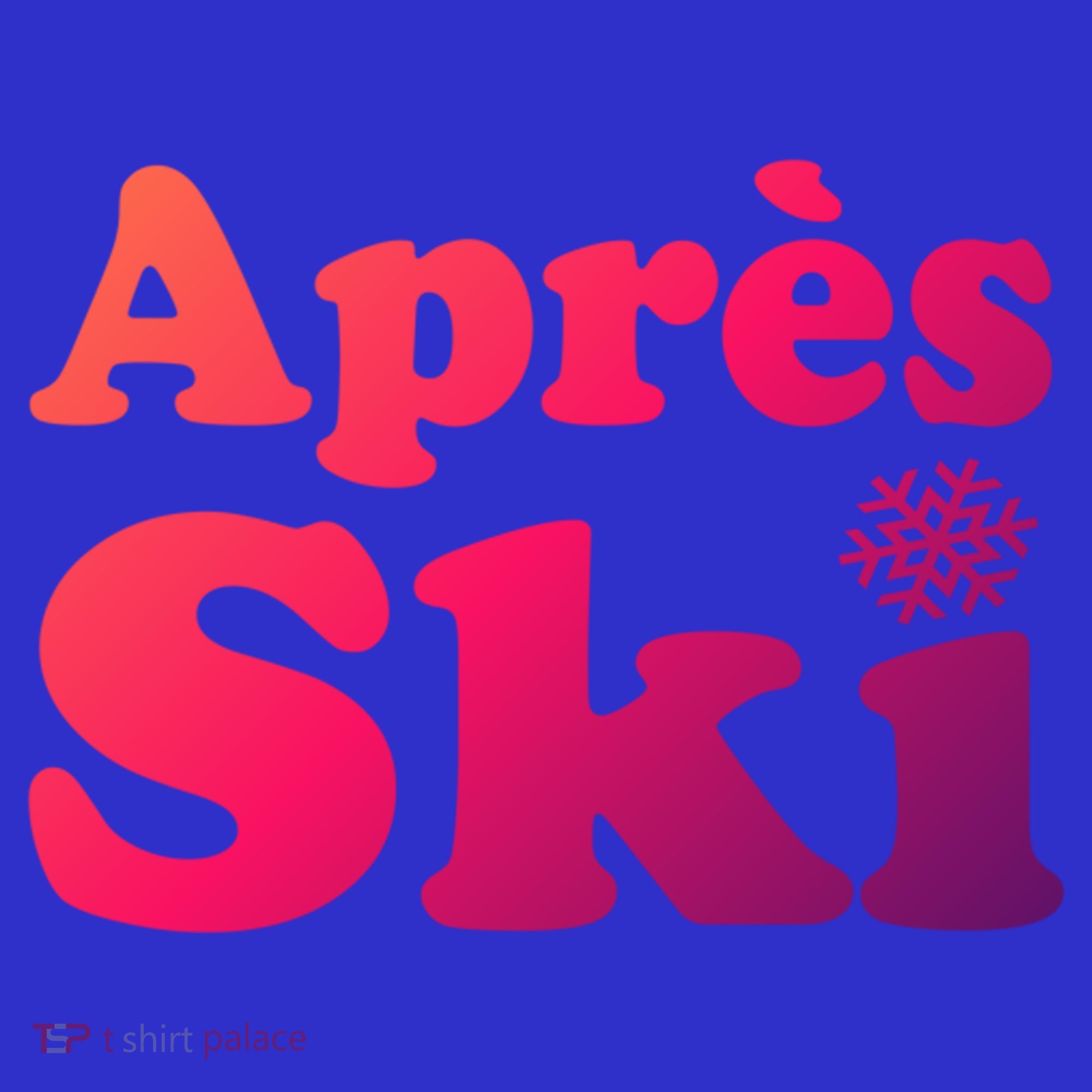 Apres Ski Retro Style Snowflake Gift Apron