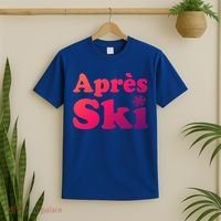 Apres Ski Retro Style Snowflake Gift T-Shirt thumb 2
