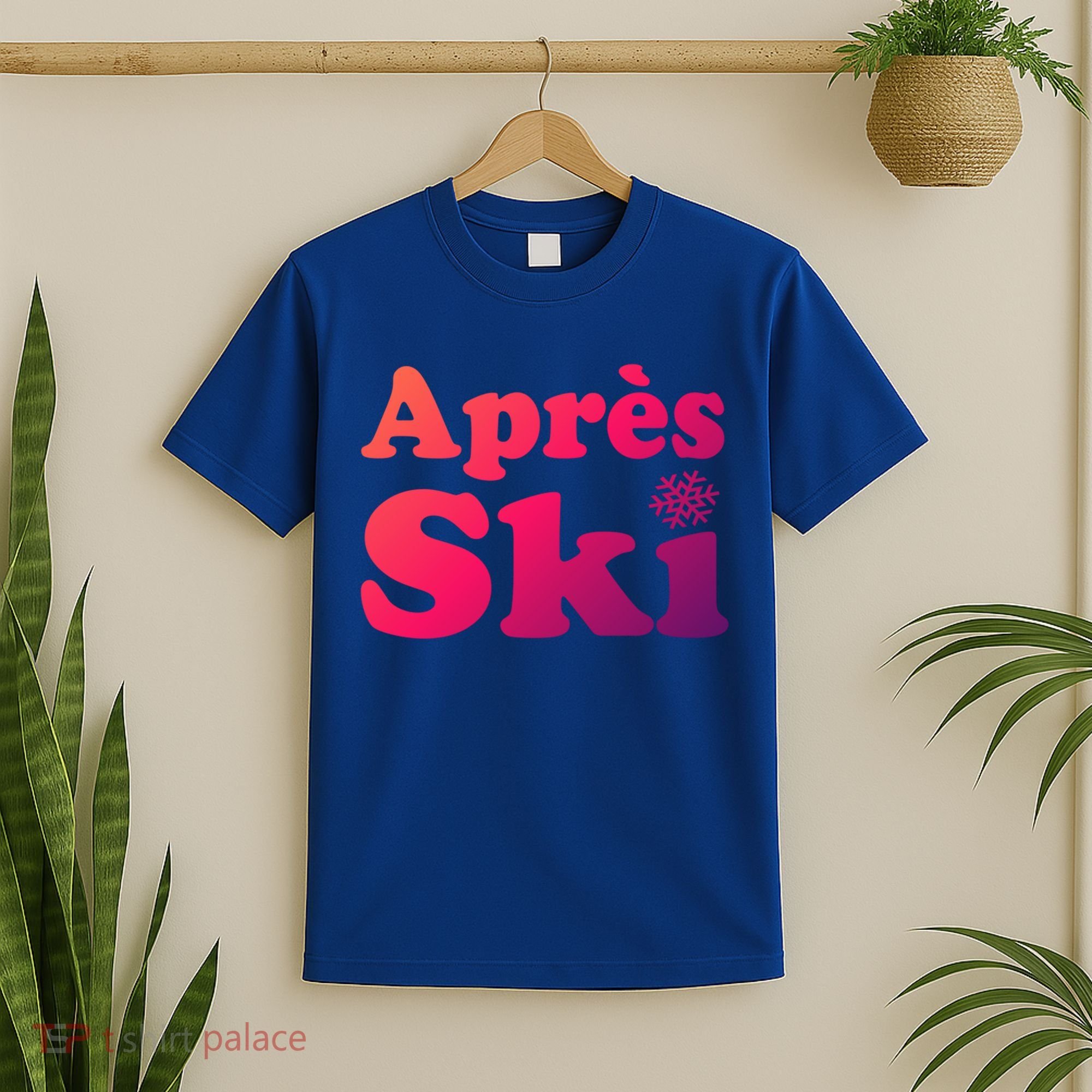 Apres Ski Retro Style Snowflake Gift T-Shirt