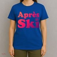 Apres Ski Retro Style Snowflake Gift T-Shirt thumb 4