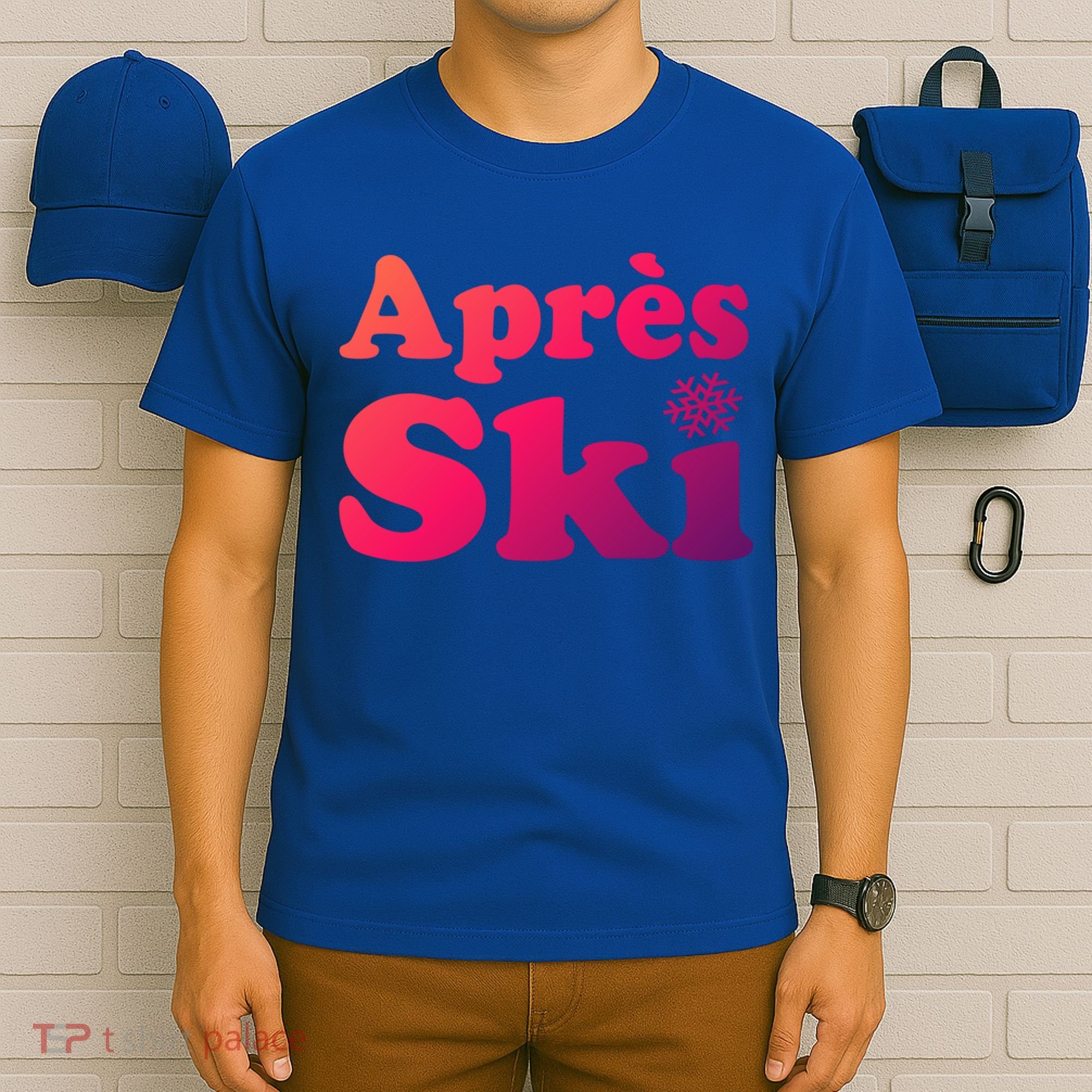 Apres Ski Retro Style Snowflake Gift T-Shirt
