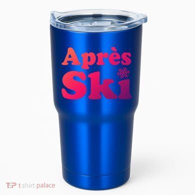 Apres Ski Retro Style Snowflake Gift Tumbler