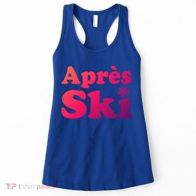 Apres Ski Retro Style Snowflake Gift Women's Tank Top