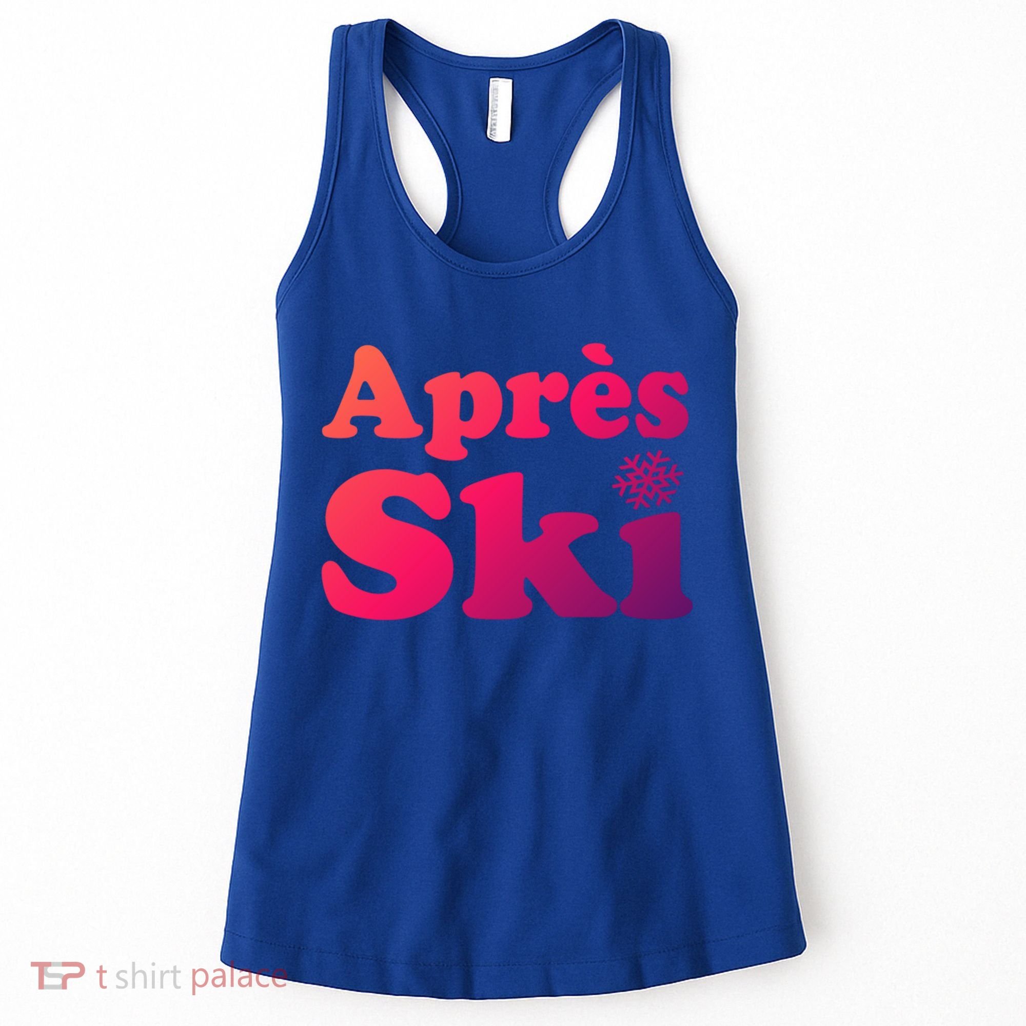 Apres Ski Retro Style Snowflake Gift Women's Tank Top