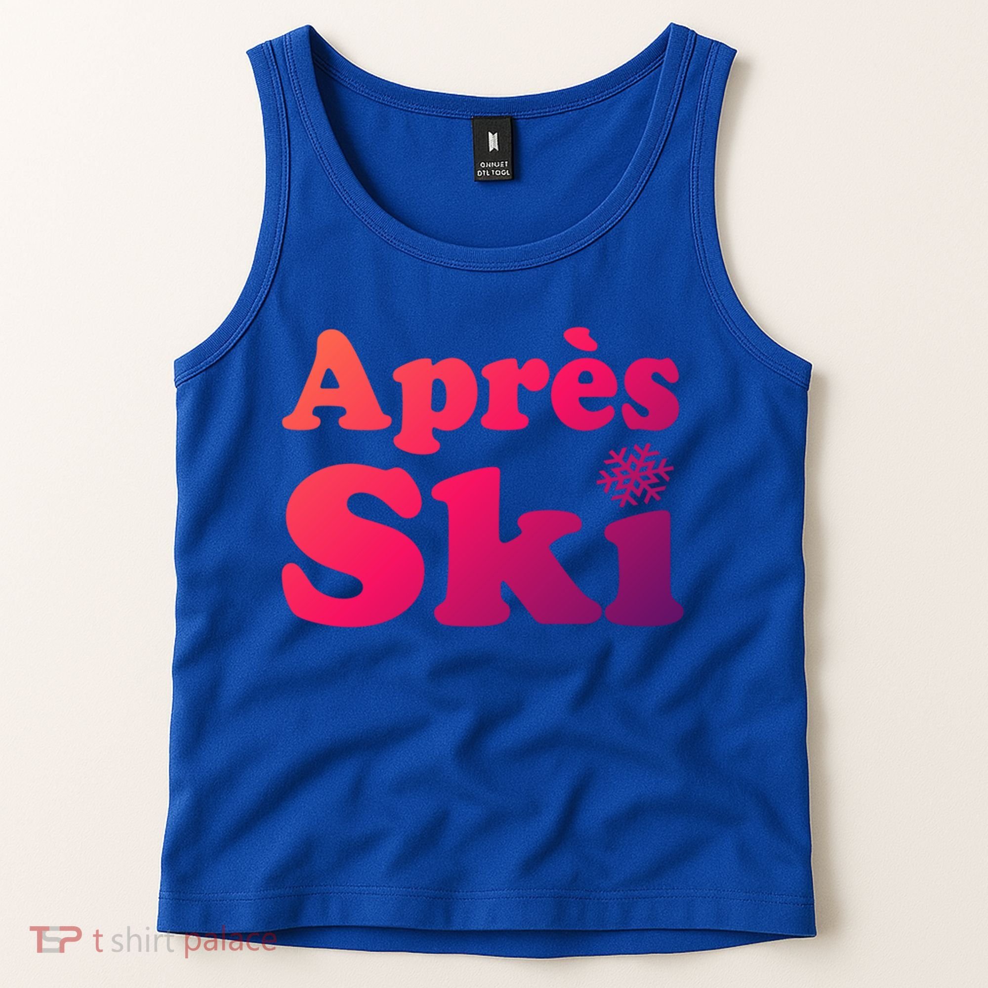 Apres Ski Retro Style Snowflake Gift Tank Top
