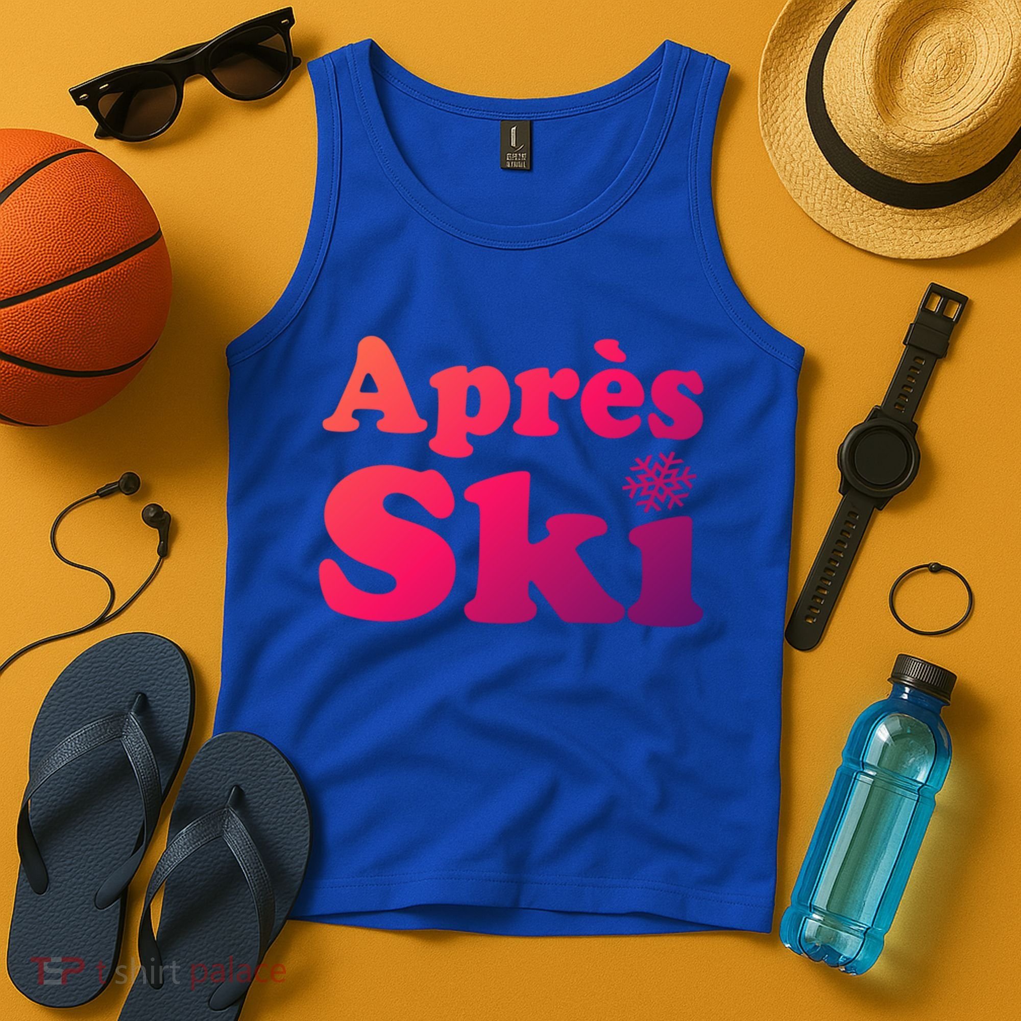 Apres Ski Retro Style Snowflake Gift Tank Top