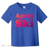 Apres Ski Retro Style Snowflake Gift Toddler T-Shirt thumb 0