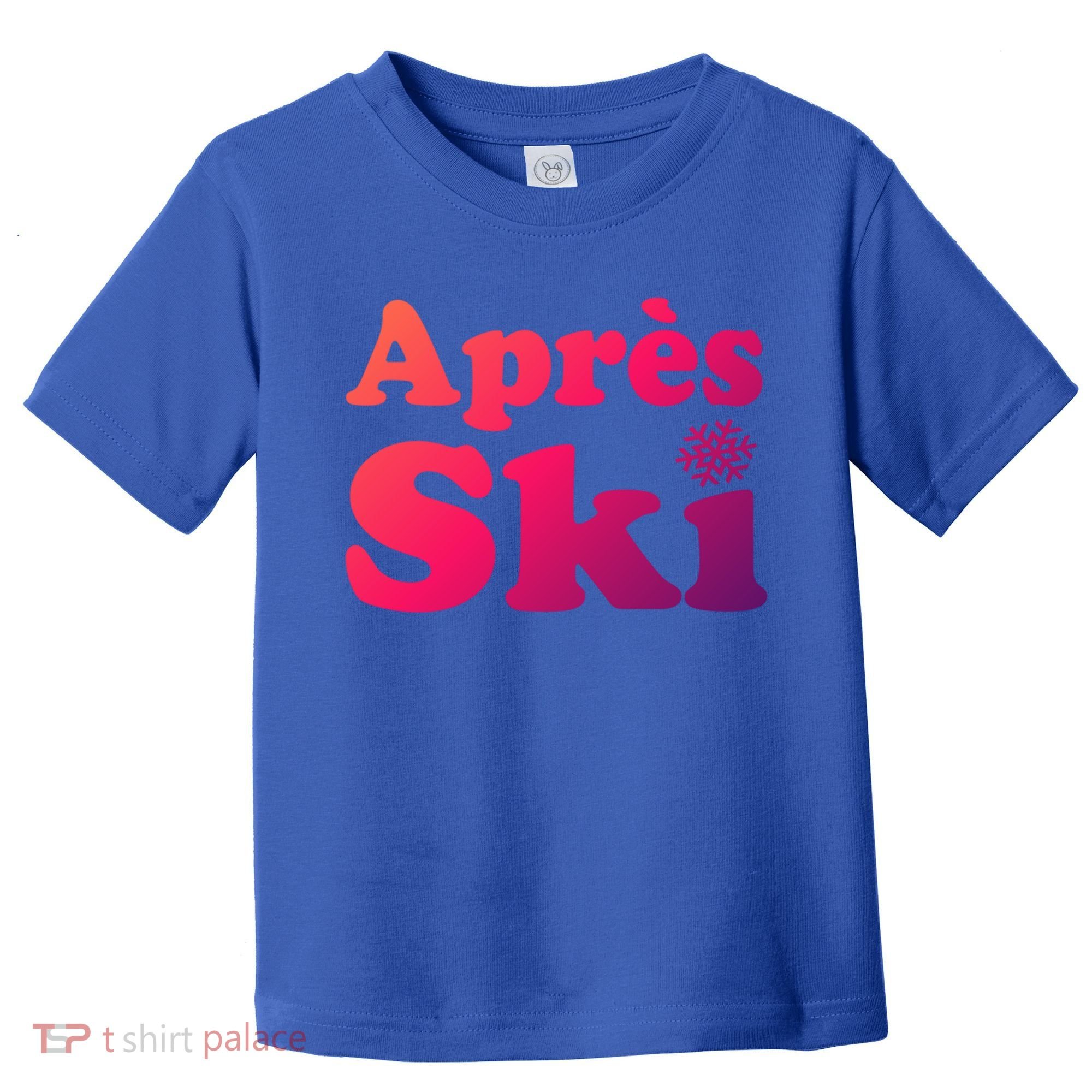 Apres Ski Retro Style Snowflake Gift Toddler T-Shirt