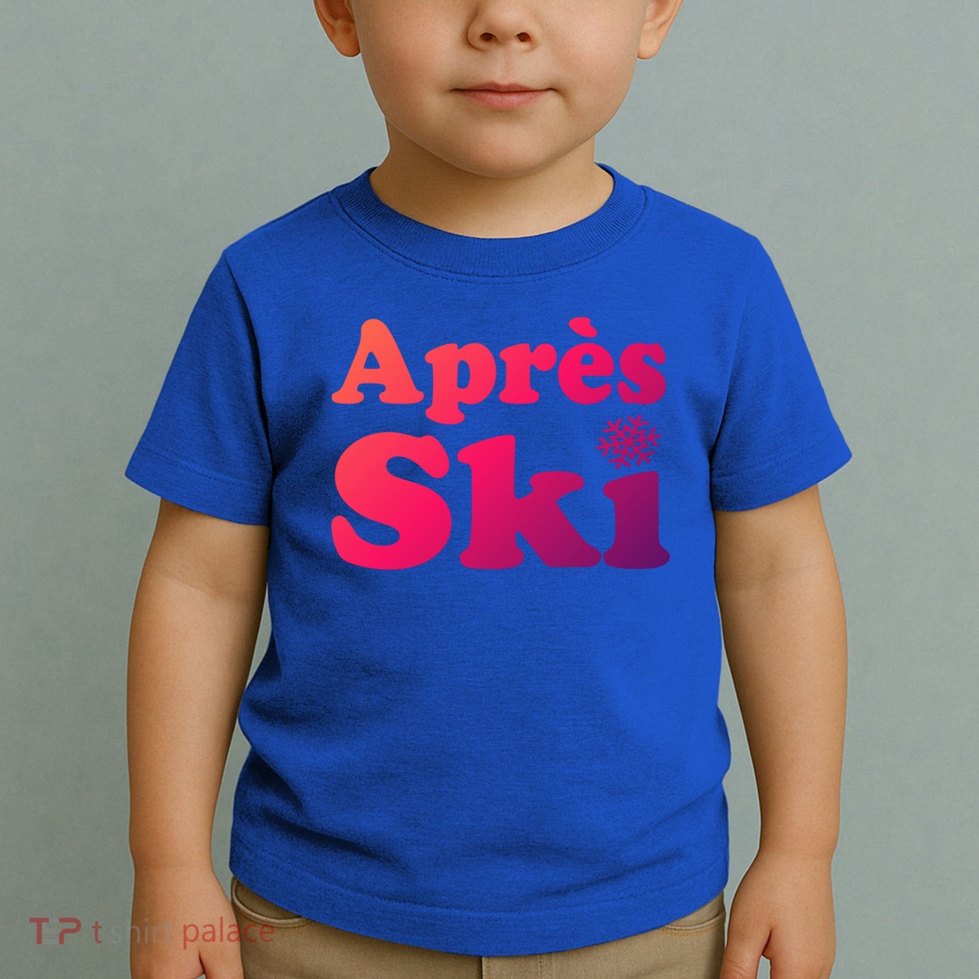 Apres Ski Retro Style Snowflake Gift Toddler T-Shirt