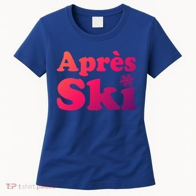 Apres Ski Retro Style Snowflake Gift Women's T-Shirt