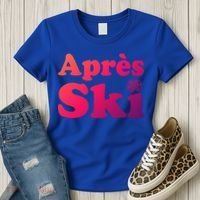 Apres Ski Retro Style Snowflake Gift Women's T-Shirt thumb 3