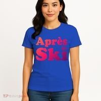 Apres Ski Retro Style Snowflake Gift Women's T-Shirt thumb 4