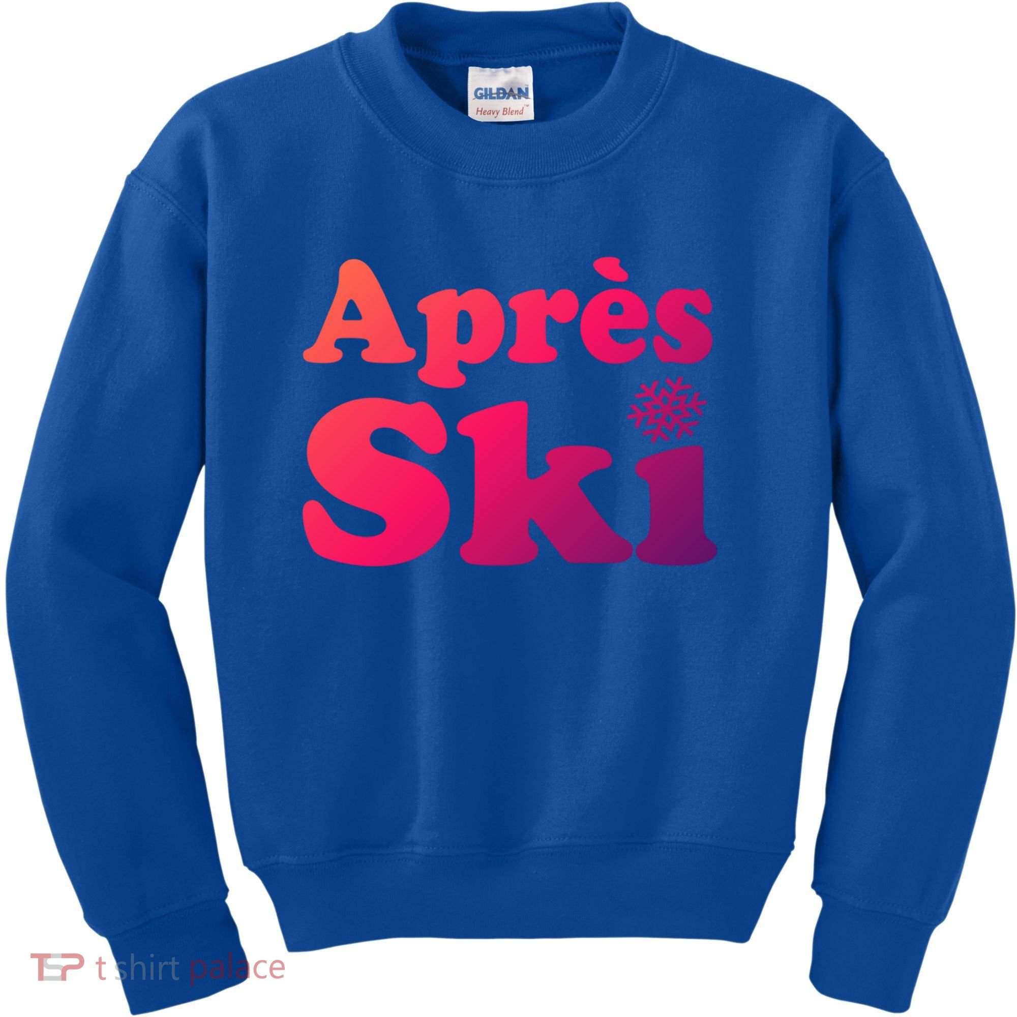 Apres Ski Retro Style Snowflake Gift Kids Sweatshirt