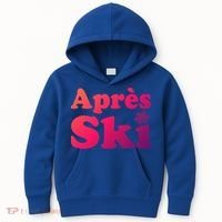 Apres Ski Retro Style Snowflake Gift Kids Hoodie thumb 0