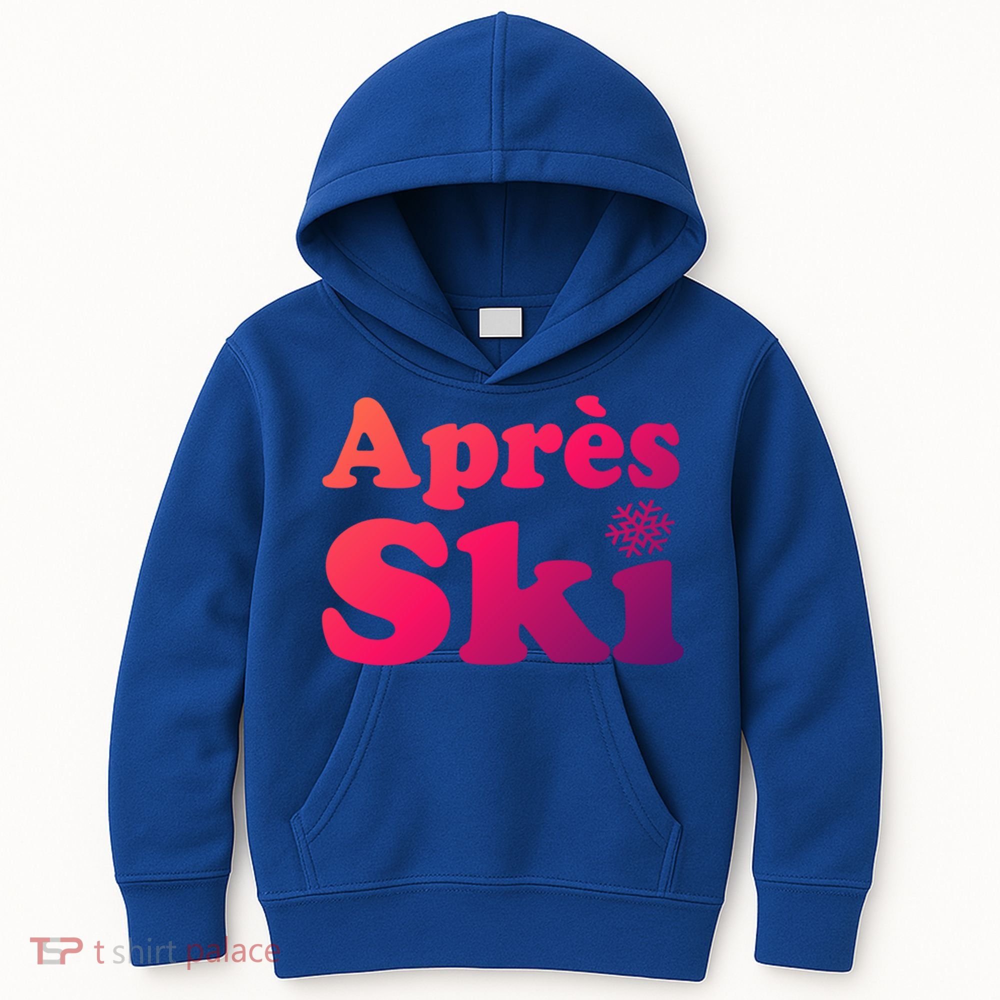 Apres Ski Retro Style Snowflake Gift Kids Hoodie