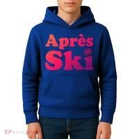 Apres Ski Retro Style Snowflake Gift Kids Hoodie thumb 4