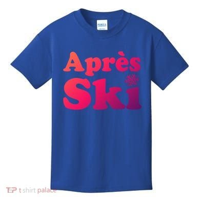 Apres Ski Retro Style Snowflake Gift Kids T-Shirt