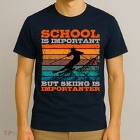 Alpine Ski Retro Vintage School Slope Downhill Skiing Skier T-Shirt thumb 3