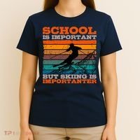 Alpine Ski Retro Vintage School Slope Downhill Skiing Skier T-Shirt thumb 4