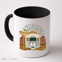 Airstream Sunset Retro Pastel Desert Travel Gift Coffee Mug thumb 0