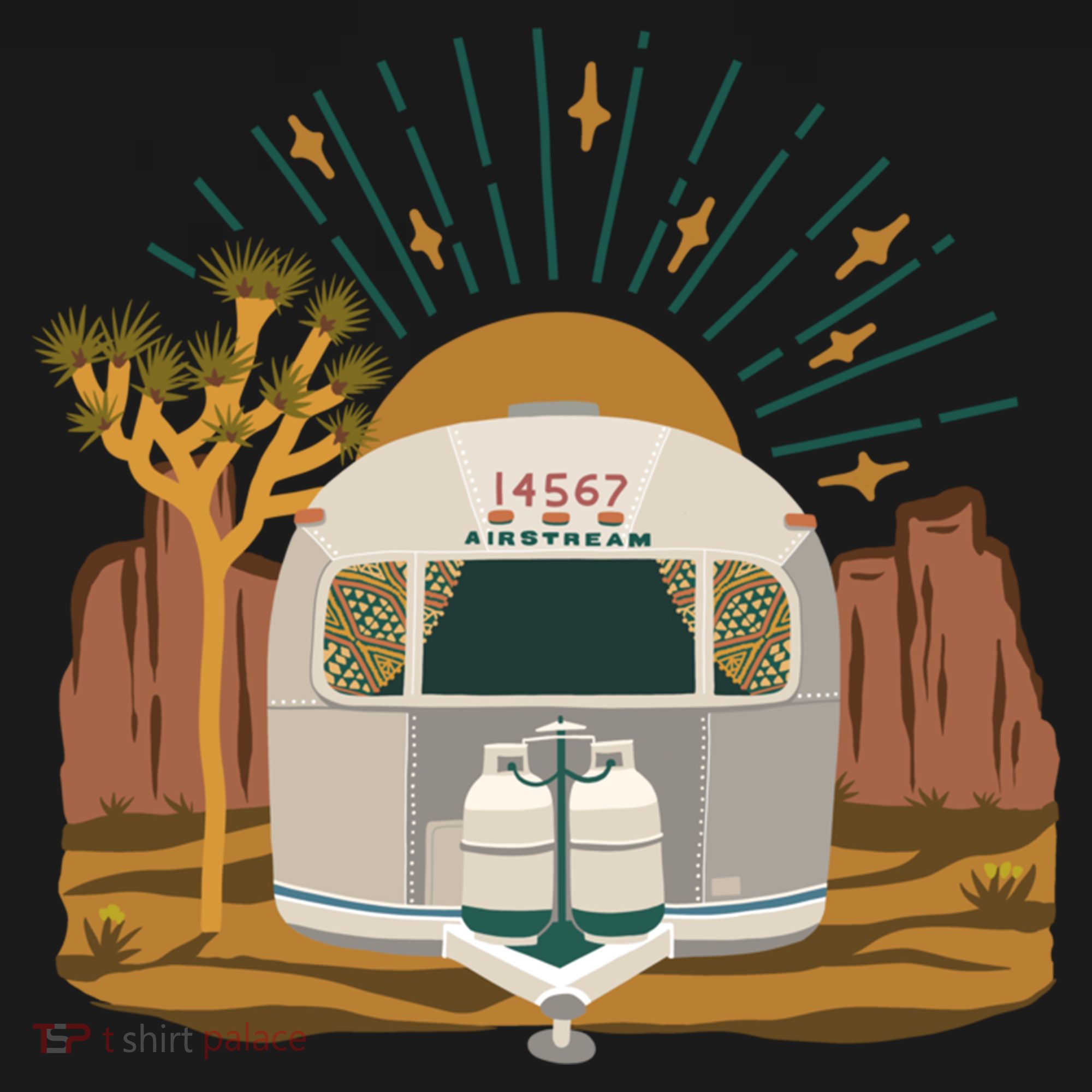 Airstream Sunset Retro Pastel Desert Travel Gift Women's Hoodie