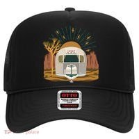 Airstream Sunset Retro Pastel Desert Travel Gift Hat thumb 0