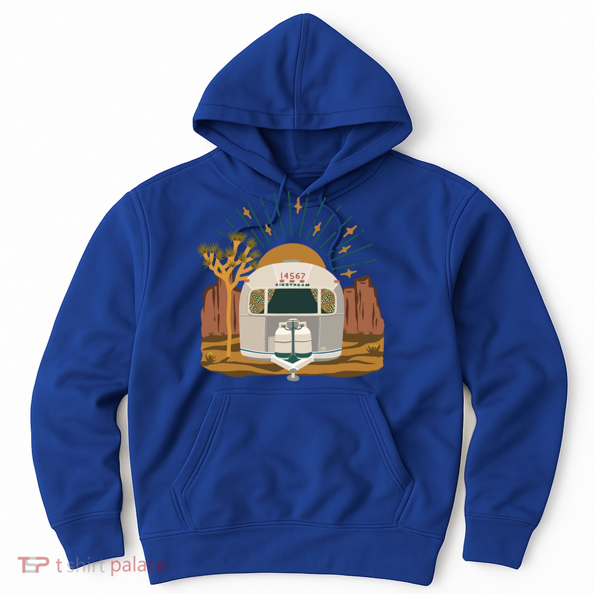Airstream Sunset Retro Pastel Desert Travel Gift Hoodie